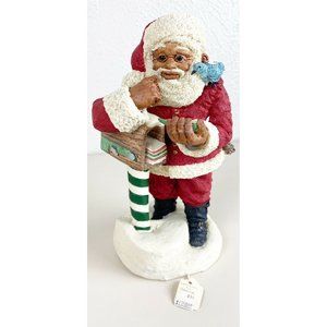 United Designs Black Santa “Letters to Santa” #611/7500 Larry Miller 1992 EUC